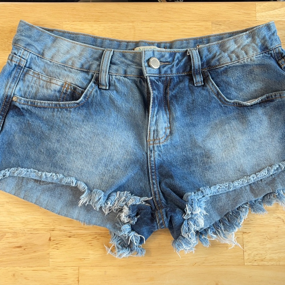 Aquamar Brazilian cut off shorts